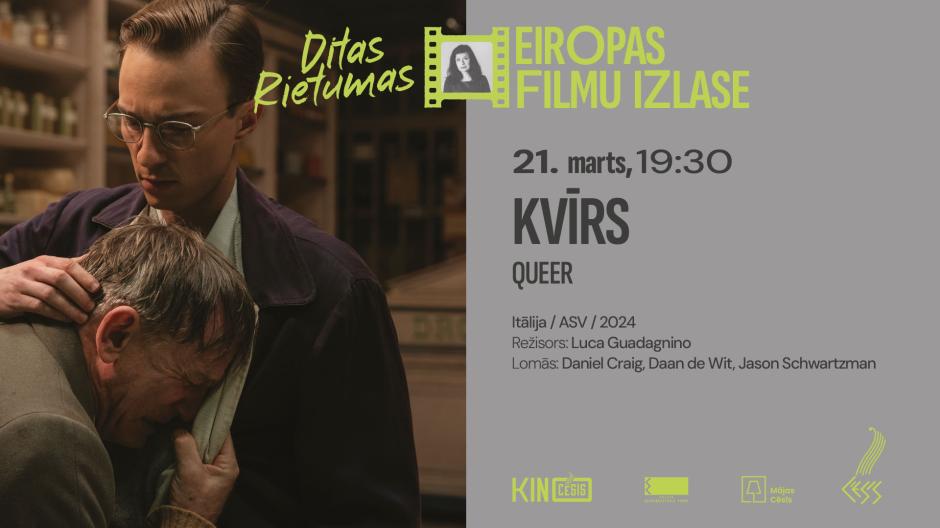 21.martā Luka Guadagnino filma "Kvīrs" ar Danielu Kreigu galvenajā lomā