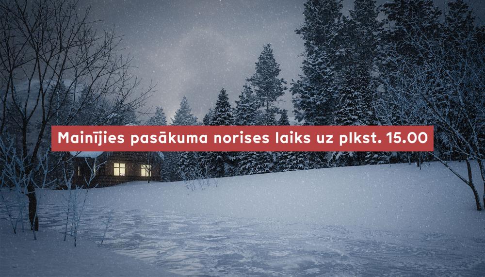 Ziemassvētku koncerta "Brīdi pirms gaismiņas" sākums plkst. 15.00